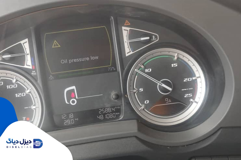 خطای oil pressure low داف یورو۶